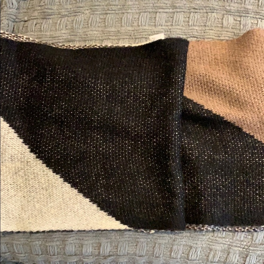 Black/Brown/Taupe Wrap Scarf